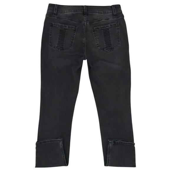 Rider By Lee Jeans Womens 8M Black Skinny Mid Rise Denim Stretch - Picture 8 of 12